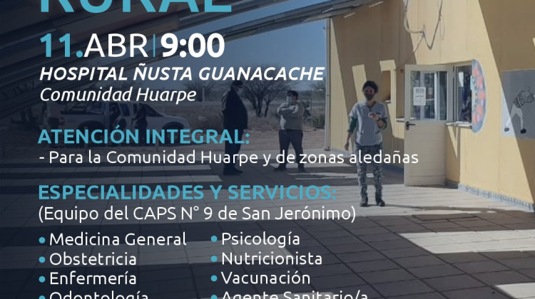 El ministerio de Salud llega con un operativo rural a la comunidad Huarpe