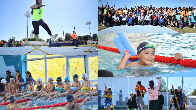 Más de 7.000 chicos ya disfrutan de los planes provinciales de atletismo y natación