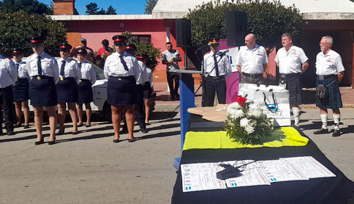 Bomberos escoceses dieron una capacitación internacional en Tilisarao