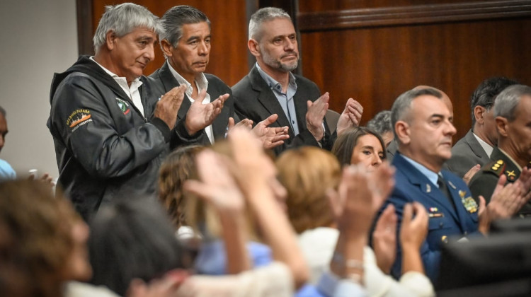 Poggi recordó a los veteranos de Malvinas en su discurso de apertura