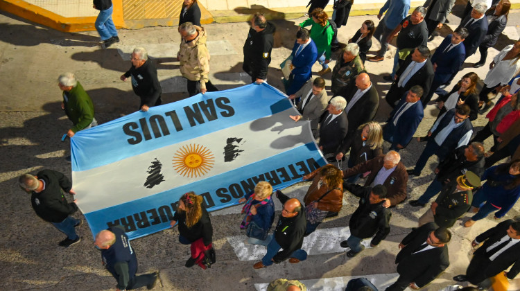 Así homenajeó San Luis+ a los veteranos y héroes de Malvinas