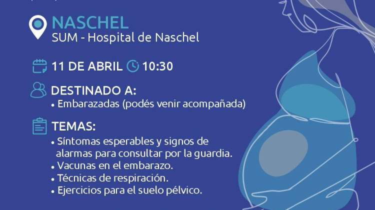 Realizarán un curso de preparto para las futuras madres de Naschel