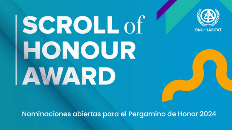 Lanzaron la convocatoria al Premio Pergamino de Honor de ONU-Hábitat 2024