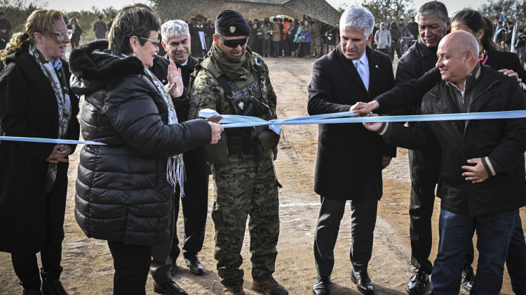El Gobernador inauguró un campo de tiro para entrenar a las fuerzas de seguridad