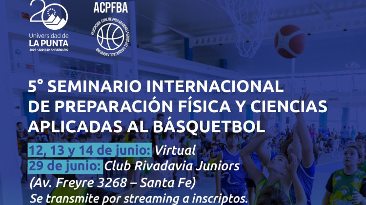Realizarán un seminario internacional de preparación física y ciencias aplicadas al básquet