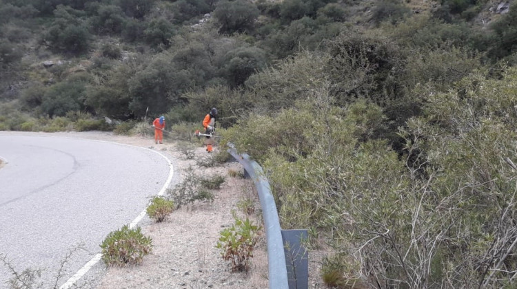 Vialidad Provincial efectuó mantenimiento de caminos en Poste de Hierro y San Pablo