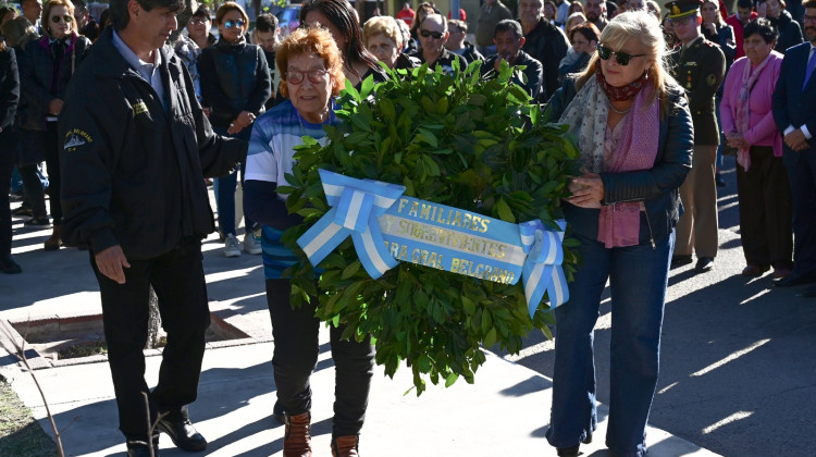Los sanluiseños homenajearon a los caídos en el crucero ARA General Belgrano