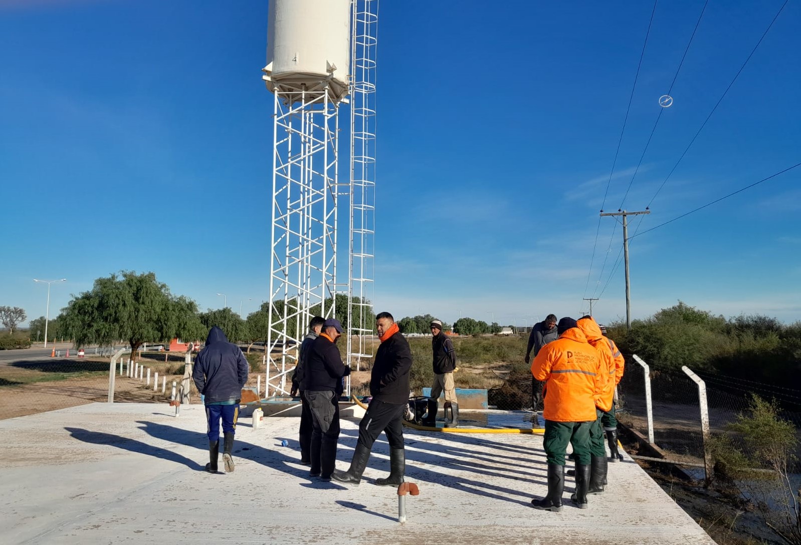 El Ente Control de Rutas realizó mejoras en el suministro de agua a Desaguadero