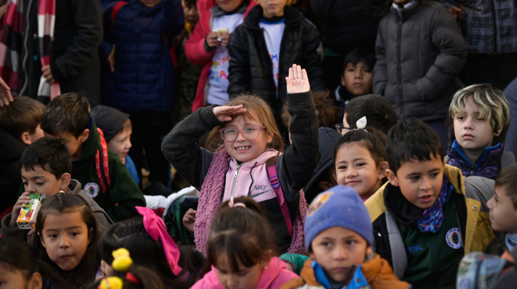 Los chicos disfrutaron felices y fueron ‘soldados por un día’