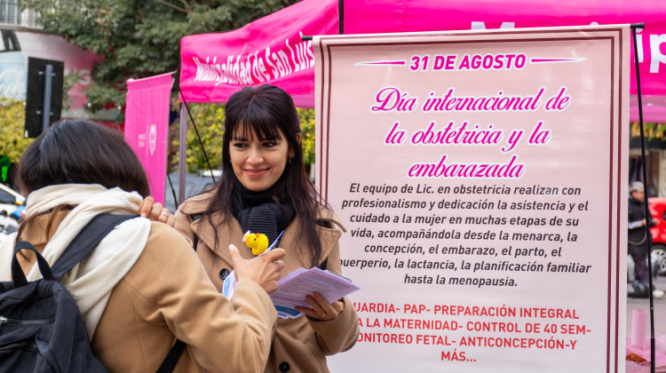 La Maternidad de San Luis realizó actividades por la Semana Mundial del Parto Respetado