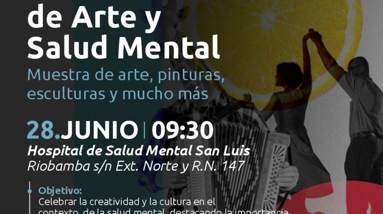 Realizarán las primeras jornadas de arte y salud mental