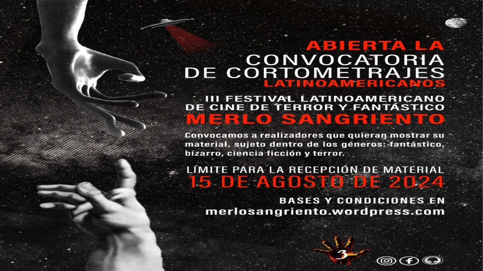 Abrió la convocatoria para el 3º Festival de Cine Latinoamericano de Terror y Fantástico