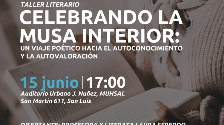 Dictarán el taller literario ‘Celebrando la musa interior’