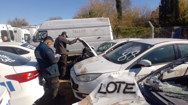 Desde este lunes se podrá visitar el predio donde se realizará el remate de vehículos del Estado