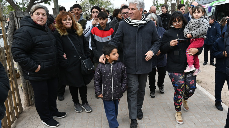 Chosmes fue la última localidad visitada por Poggi durante el primer día de gira