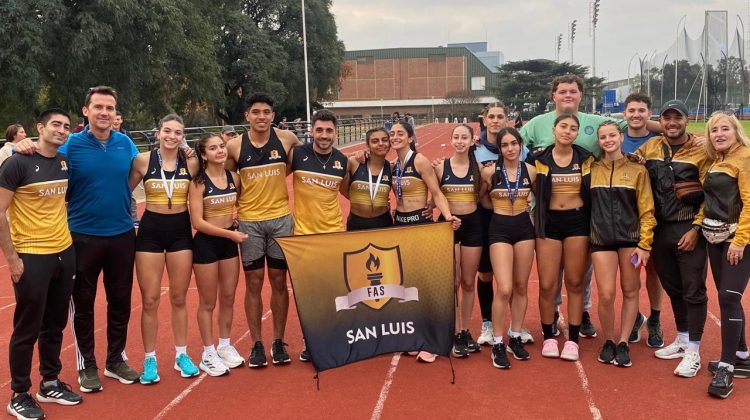 Gran actuación de la selección sanluiseña en el Nacional U20 de atletismo