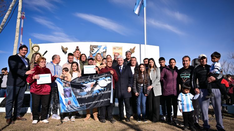 Poggi participó de un acto con veteranos de Malvinas