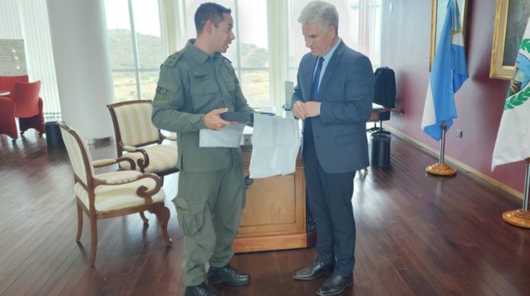 El Gobernador recibió al segundo comandante de Gendarmería