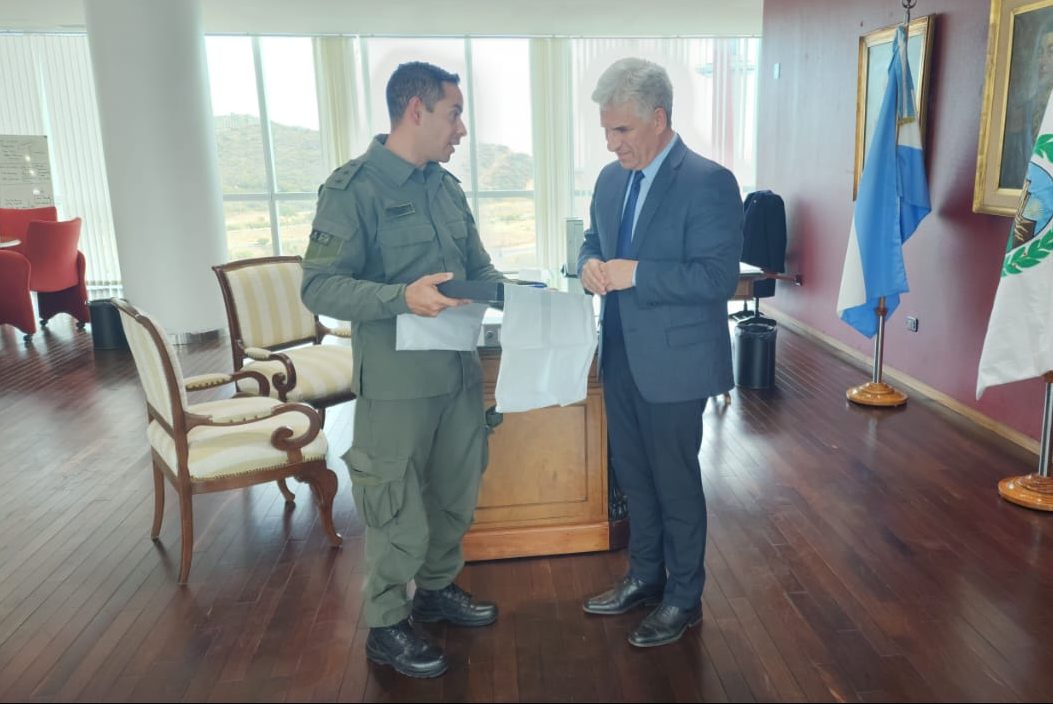 El Gobernador recibió al segundo comandante de Gendarmería