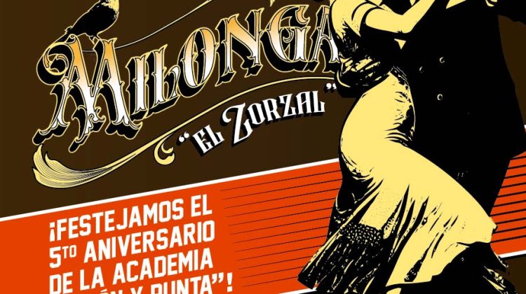 La academia de tango ‘Tacón y Punta’ celebra cinco años de vida con una milonga