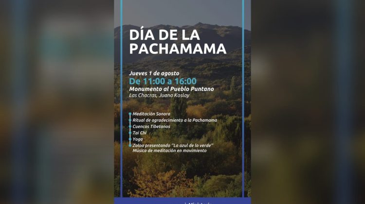 Celebrarán el Día de la Pachamama en el Monumento al Pueblo Puntano