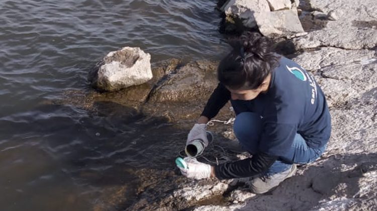 San Luis Agua tomó muestras del dique Cruz de Piedra