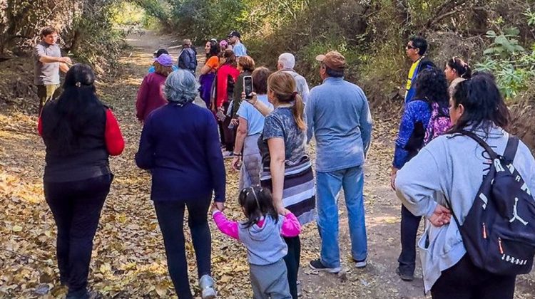 Un grupo de adultos mayores visitó la Quebrada de las Higueritas