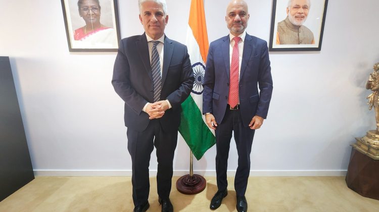 Poggi se reunió con el embajador de la India en Argentina