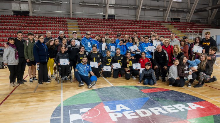 Encuentro amistoso de goalball en Villa Mercedes