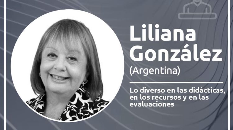 Liliana González capacitará sobre diversidad, didáctica y evaluación