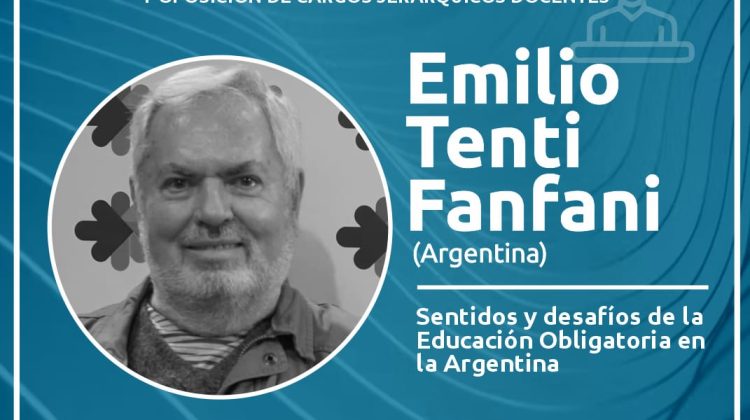 Emilio Tenti Fanfani disertará sobre los desafíos de la educación obligatoria