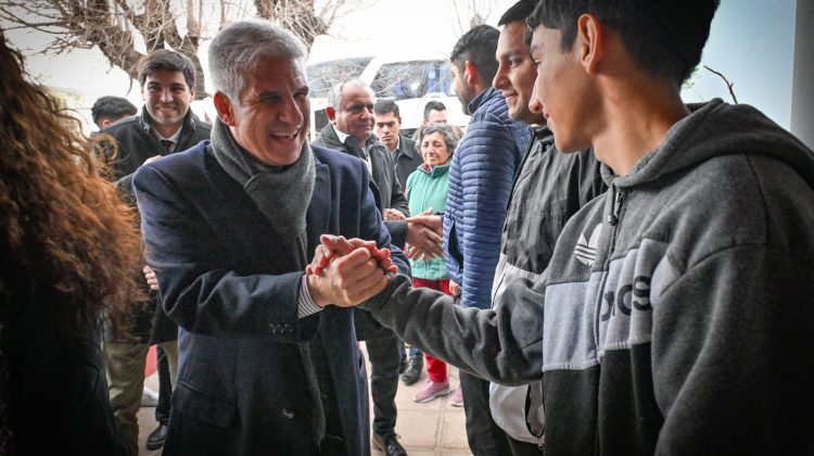 Estudiantes de Zanjitas compartieron la mañana con Poggi