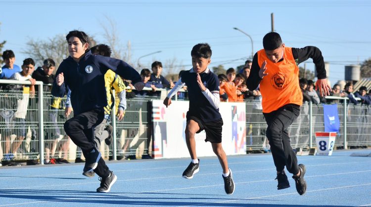 Masiva participación de estudiantes en las Olimpiadas Escolares de Atletismo