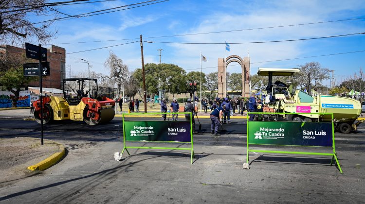 Repavimentan las calles que rodean la histórica plazoleta ‘Halcones del Cielo’