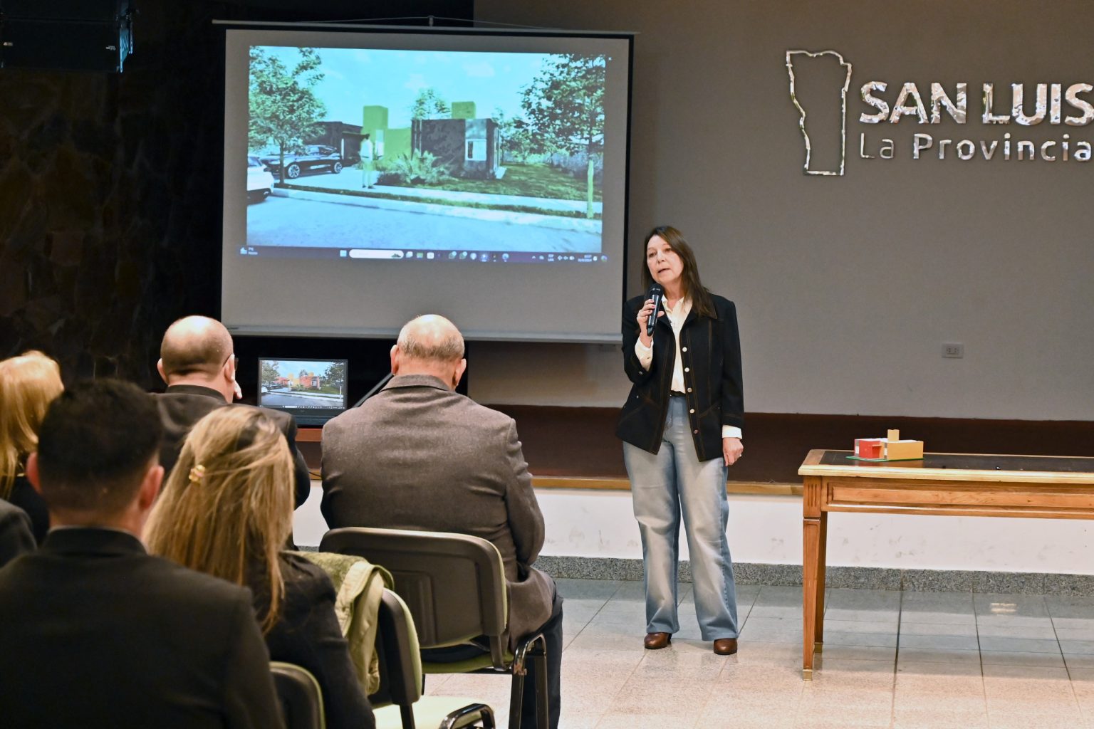 La arquitecta Marina Ortiz explicó los detalles del nuevo diseño de viviendas.