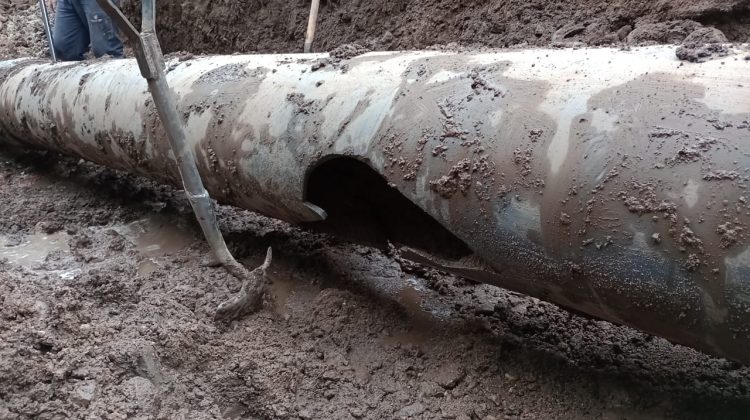 Interrumpen el abastecimiento de agua cruda del acueducto Nogolí