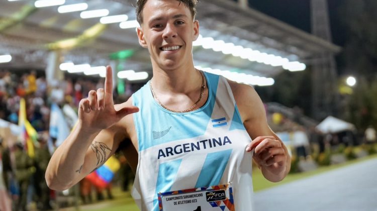 Atletismo: Tomás Villegas se consagró subcampeón sudamericano y Bruno De Genaro fue 4°