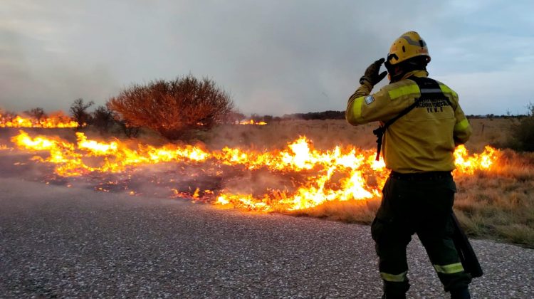 Intenso trabajo del personal de emergencias en cinco incendios simultáneos