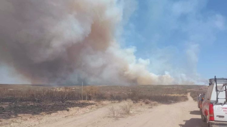 Lograron contener el fuego en el departamento San Martín