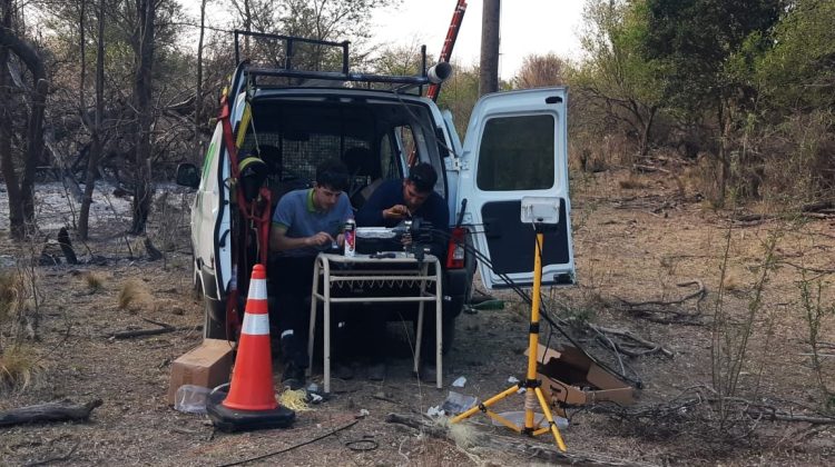 La conectividad en el departamento San Martín fue restaurada al 95% tras los incendios