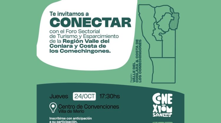 Llega el Foro Sectorial de Turismo al Valle del Conlara y la Costa de los Comechingones