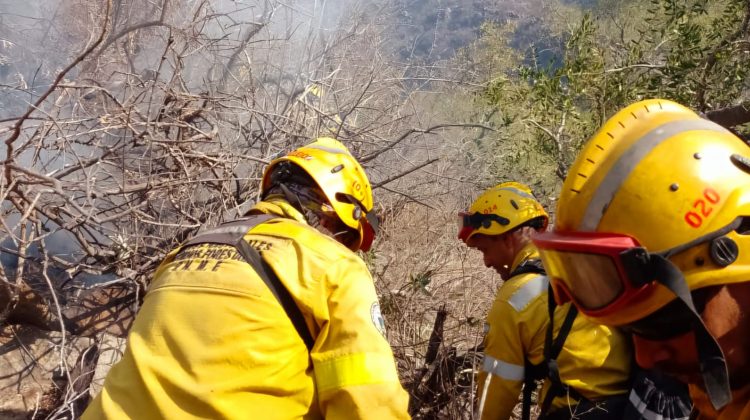 Contuvieron el incendio en Quines y ya no quedan focos activos en la provincia