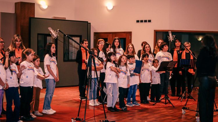 El coro municipal de Unión grabó en Casa de la Música 