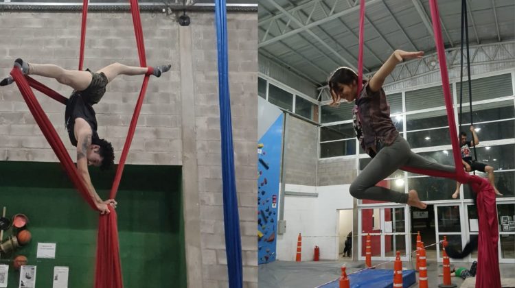 Realizarán una gala de acrobacias en tela con temática de Halloween