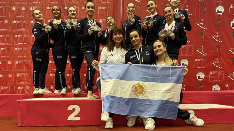 Gimnasia rítmica: el equipo de San Luis hizo historia en el Sudamericano de Chile