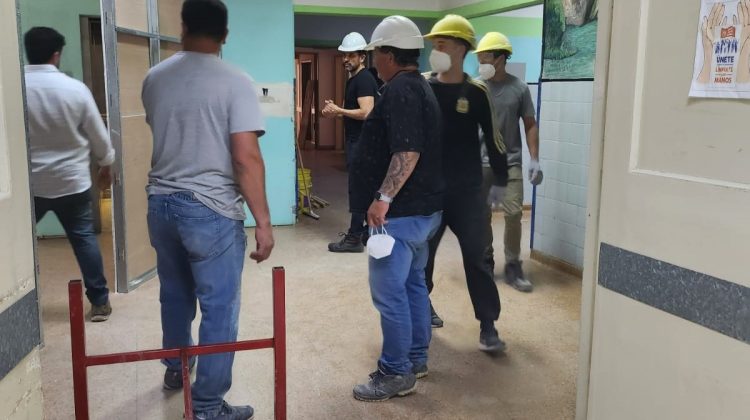 Inició la obra para renovar la planta alta del Hospital de Villa Mercedes