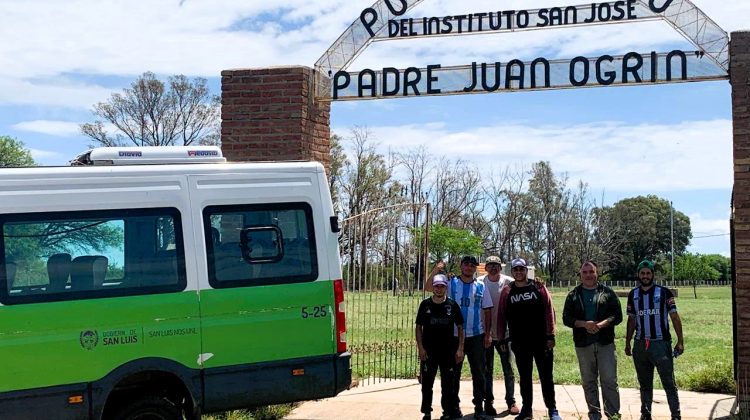 Forestaron el polideportivo del Instituto ‘San José’ de Quines