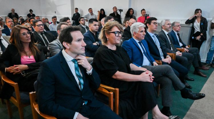 Poggi acompañó al Colegio de Escribanos en la presentación de una nueva plataforma digital