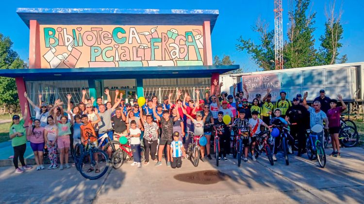 Fraga tuvo su bicicleteada para visibilizar la neurodiversidad