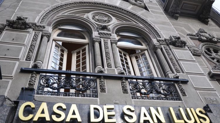 Quedó desierta la subasta para la venta del inmueble de la Casa de San Luis en Buenos Aires